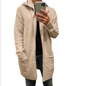 GAP long cardigan with hoodie. Super soft and cozy . Size Xs.